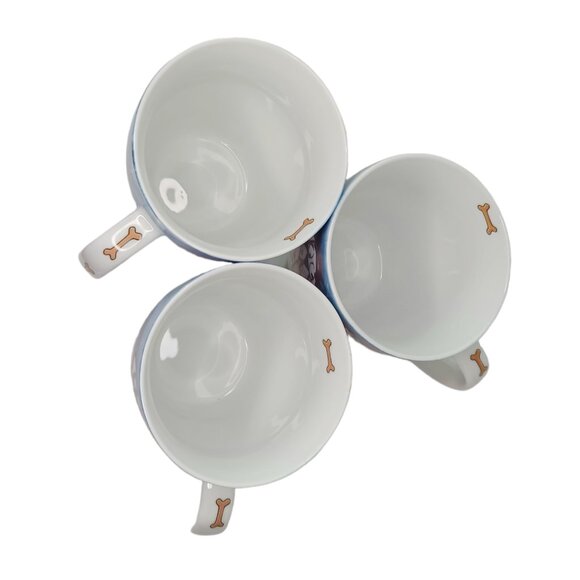 Menagerie Living Arts Funny Dog Mug Cups Set Of Three Excellent Condition - Picture 3 of 16